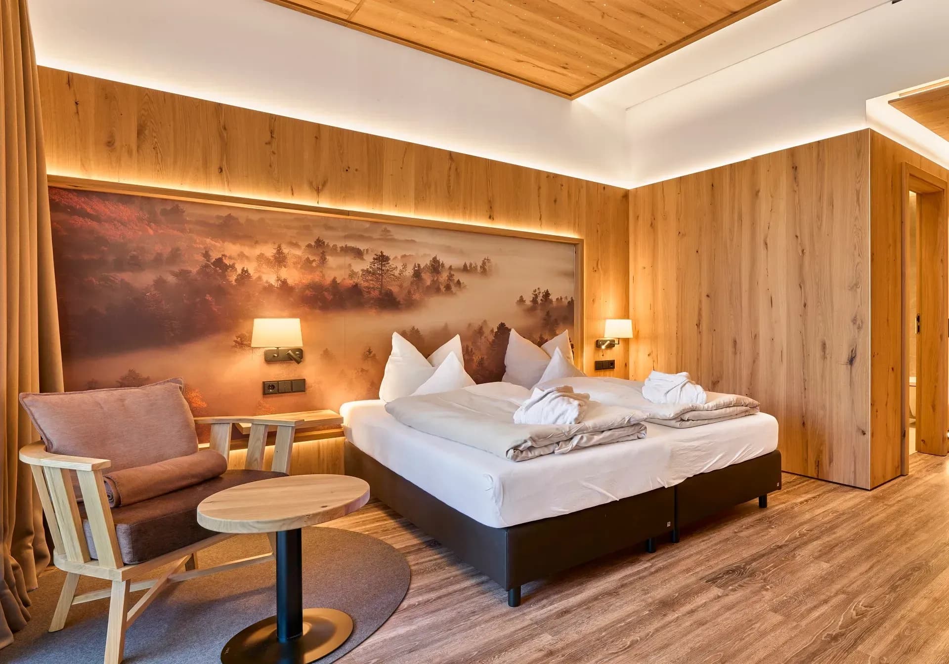 Gemütliches Familienzimmer im Familienhotel Schreinerhof